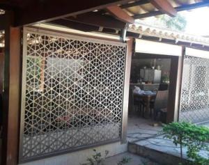 Quality OEM / ODM Decorative Black Aluminum Fence 6x8 Privacy Fence Laser Cut wholesale