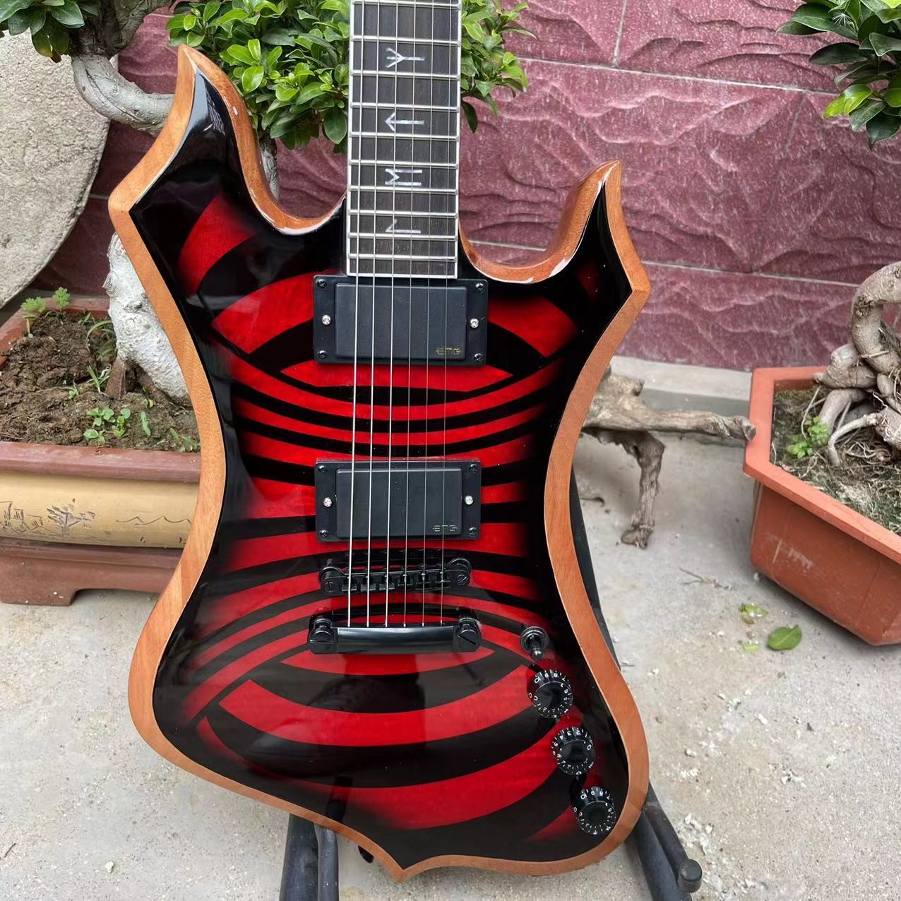 Custom Grand Wylde Audio Nomad Electric Guitar, Quilted Maple Veneer, Ebony Fretboard, Redrum Vortex