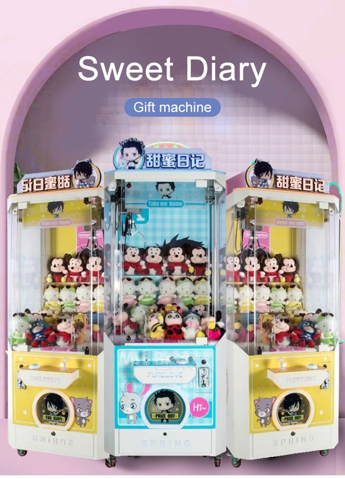 Cheap Price Good Quality Coin Operated Sweet Diary Doll Machine Claw Machine
