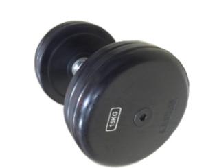 Quality Logo Available Gym Fitness Dumbbell / Round Rubber Dumbbells For Gym Exercises wholesale