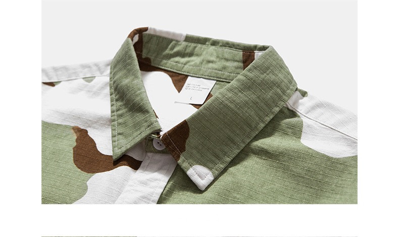 Green Hawaiian Floral Digital Print Shirt Regular Fabric