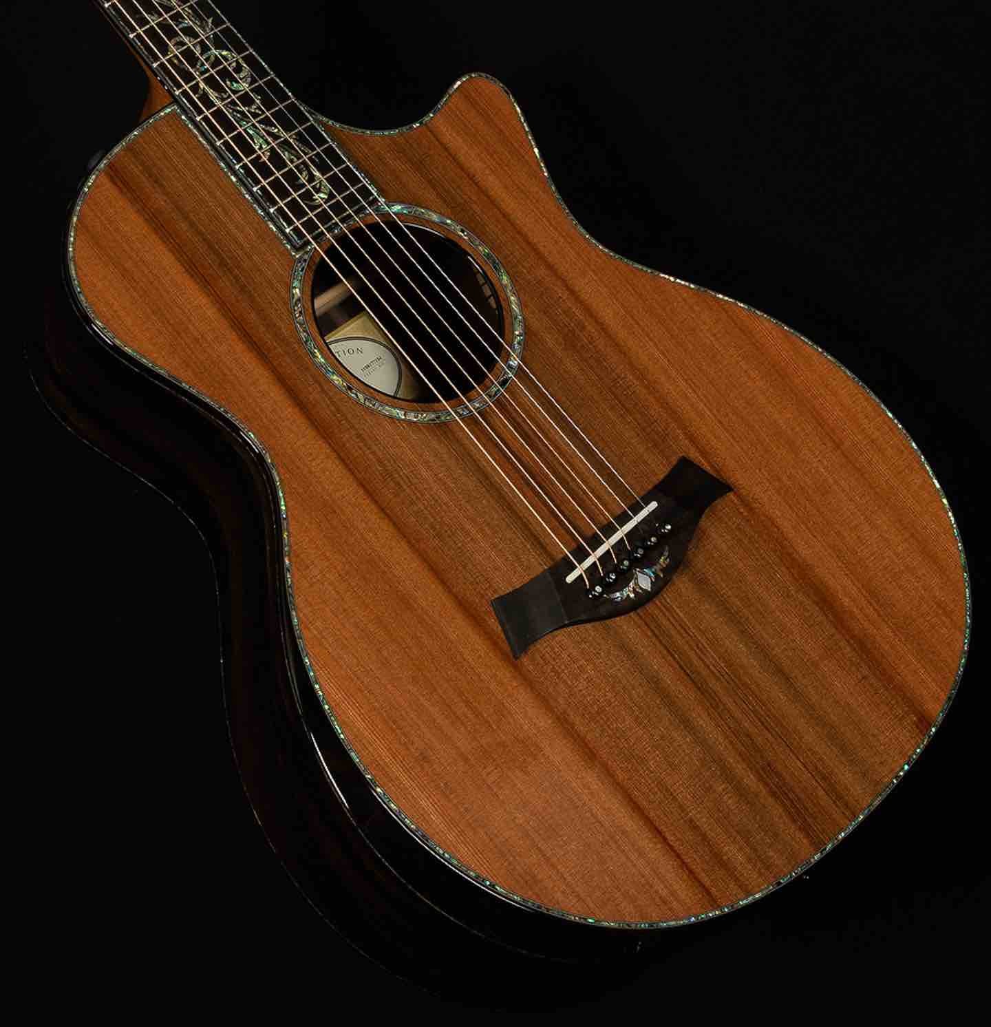 41 inch Solid Spruce top PS14 acoustic guitar,Cocobolo Back and sides,Real abalone Ebony fingerboard TY acoustic Guitar