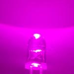 5mm LED Light Diode Pink Color 2000-3000mcd Clear Lens Round Head With Flange