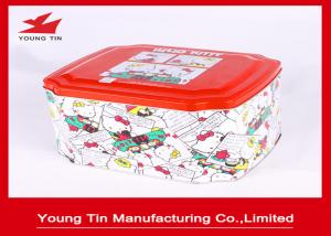 Quality Hello Kitty CMYK Printed Tin Boxes Container Gifts Packaging Metal Tinplate Custom wholesale