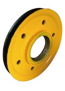 Quality Yellow Rigging Hardware Sheave Pulley 2 Inch To 75 Inch wholesale