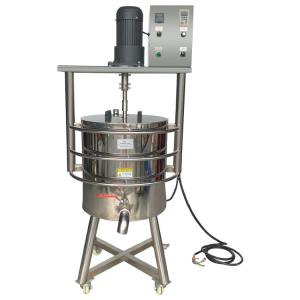 Quality SUS304 Lipstick Production Line 100L Mixing Stirring Melting Compartmentalized Heating Machine wholesale