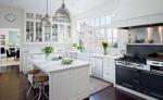 20mm High Gloss Island Kitchen Cabinets Units With Island Grey Carcase