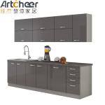 E0 Grade Material Contemporary Kitchen Cabinets in French Style with Customized