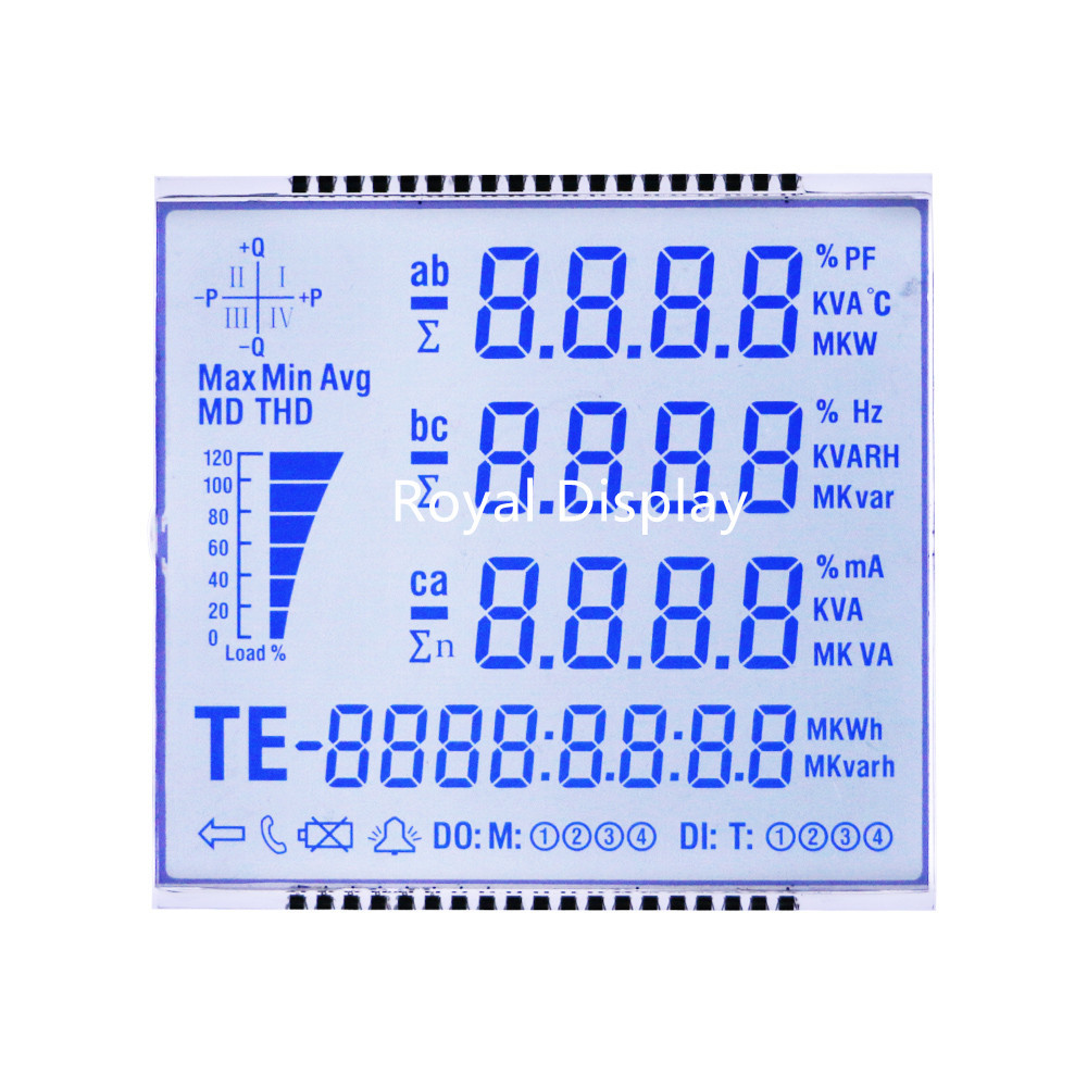 16 Digits 7 Segment Transmissive LCD Panel LCM STN Negative LCD Display For Fuel Display