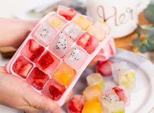 Quality Food Grade Silicone Rubber Ice Cube Trays With Silicone Cover Easy Release wholesale