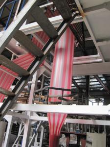 Quality 600mm Width Double Color LDPE / HDPE Film Blowing Machine wholesale