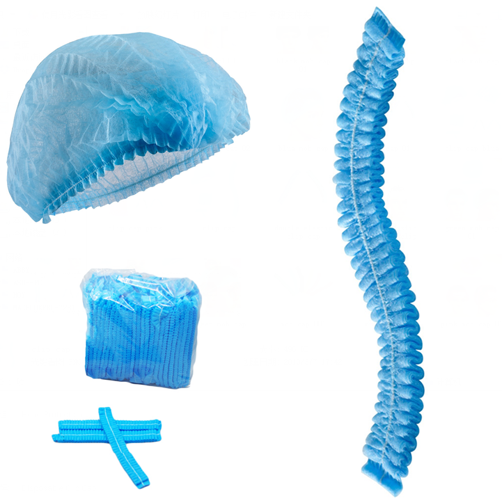 S&J Medical Elastic Disposable Non Woven Cap Doctor Nurse Bouffant Cap