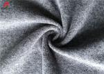 Garment Cloth Marls Melange Knit Fabric For Polyester Grey Brushed Sweater