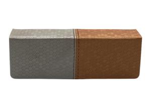 Quality Cool Square Iron Leather 14.9cm Handmade Glasses Case wholesale