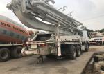 40m 500L Concrete Boom Truck , Used Benz Truck 3 Axle For Construction