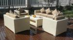 Customized color PE rattan outdoor sofa set wicker furniture