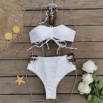 Swimming Suits Bikini For Women Perfect For Beach Vacation White Color Sexy