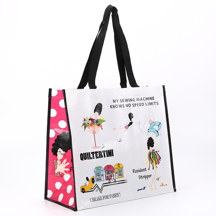 Promotional Heavy Duty Printing Laminated PP Woven Shopping Bag