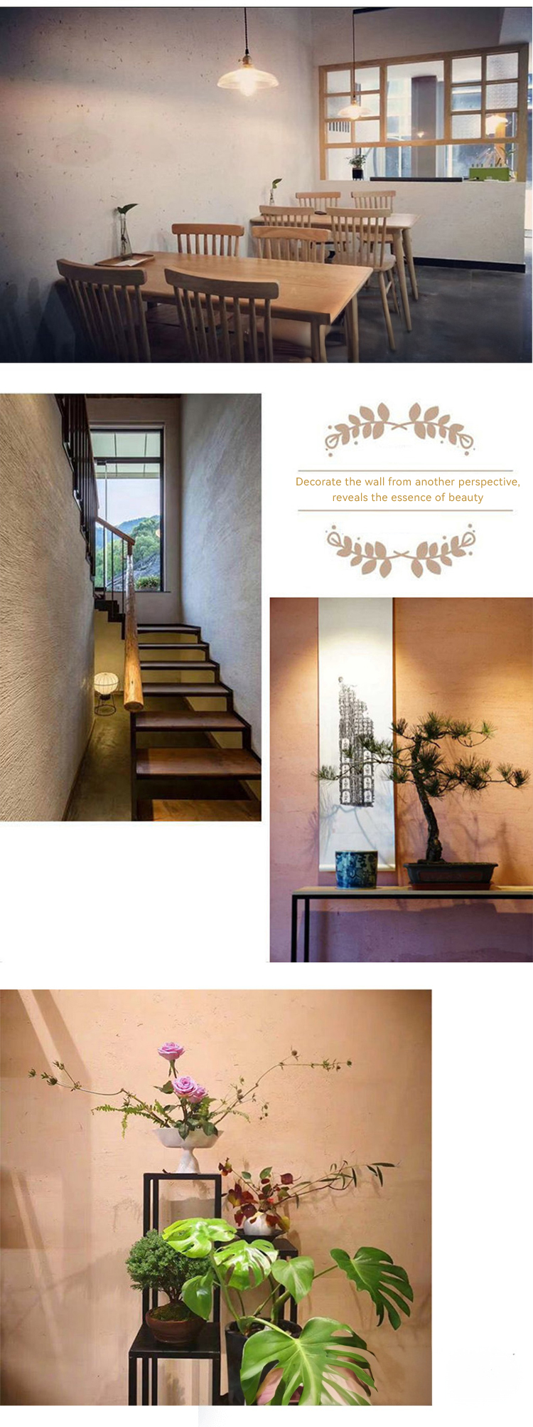 Base on Color Chart Straw Mud Effect Rammed Earth Paint Wall Effect for Moisture-Proof