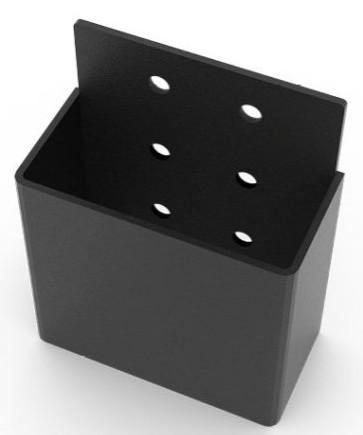 Q235B 2mm Thickness Outdoor DIY Project 4x4 6x6 Modular Cross Pergola Post Base