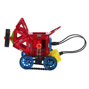 Quality Kids 3D Magnetic Tiles Remote Control Car Locomotive Pig Cart Magnetic Blocks wholesale