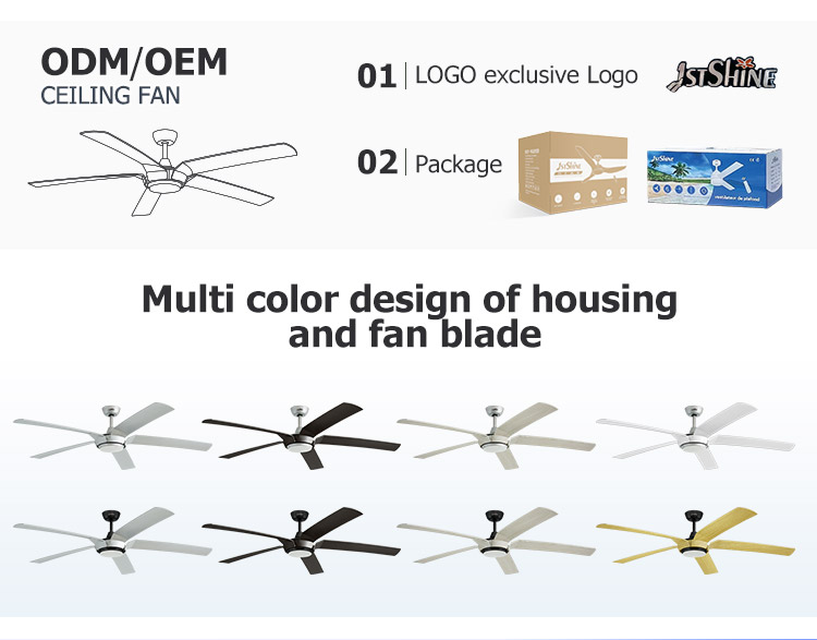 Smart Control LED Ceiling Fan with Reversible Motor and DC LED Lighting CE Certified