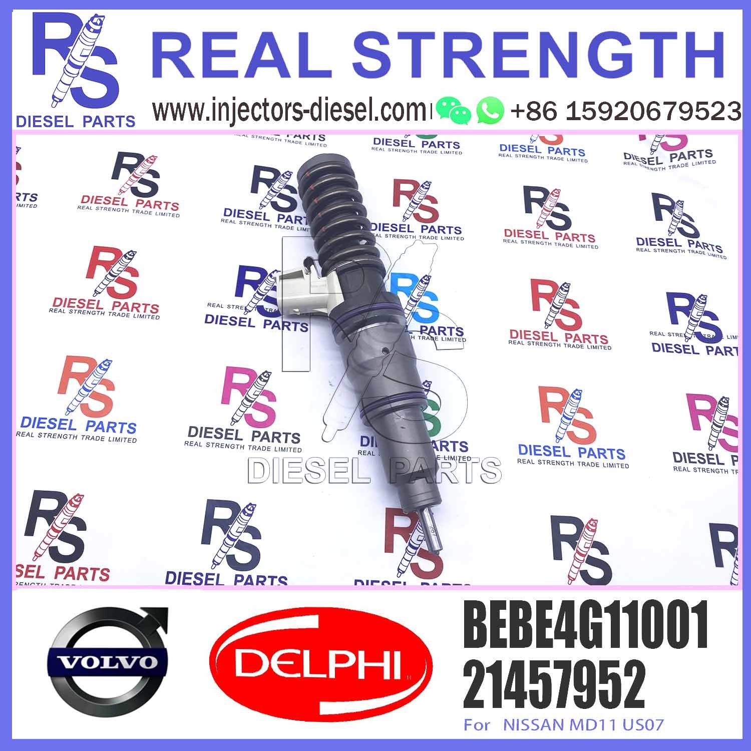New Diesel Fuel Injector 21457952 21457952 21458369 21467658 for V-O-L-V BEBE4G11001 21457952 85003664 85013159