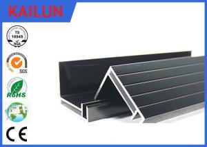 Quality 4 MM Glass 300 Watt Black Anodized Aluminum Panel Mounting Rails , Aluminum Extrusion Profile 50 X 35 Mm wholesale