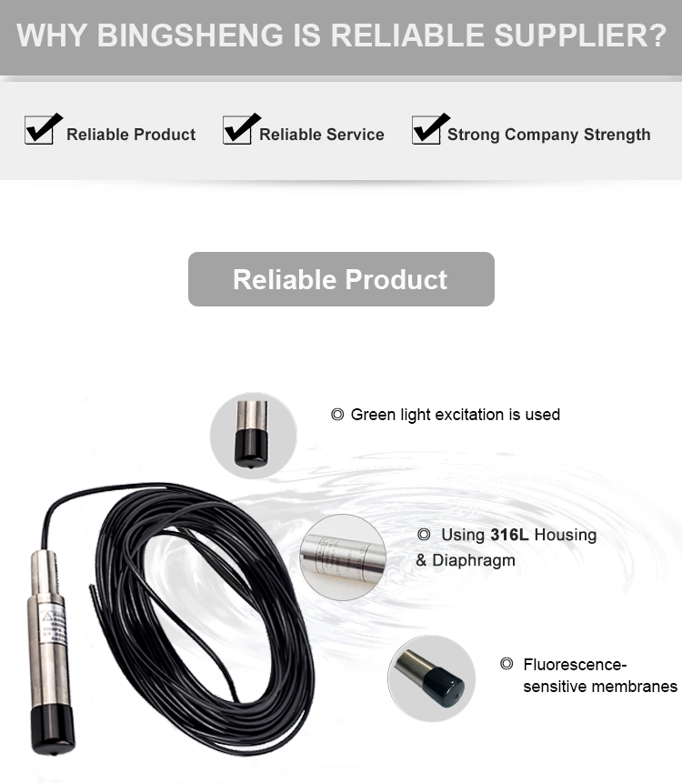 IP68 DO Measurement Sensor Meter Probe for Accurate Water Dissolved Oxygen Measurement