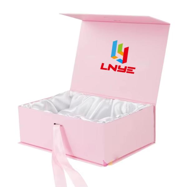 Customized Logo Luxury Magnetic Gift Box Closure For Cosmetics Clothing Wig Gift