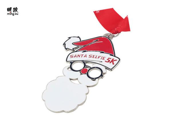 Cute Cartoon Running Kids Sports Medals Soft Enamel Fill design , Silver