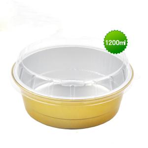 Quality 1200ml round aluminum foil sealed box wholesale