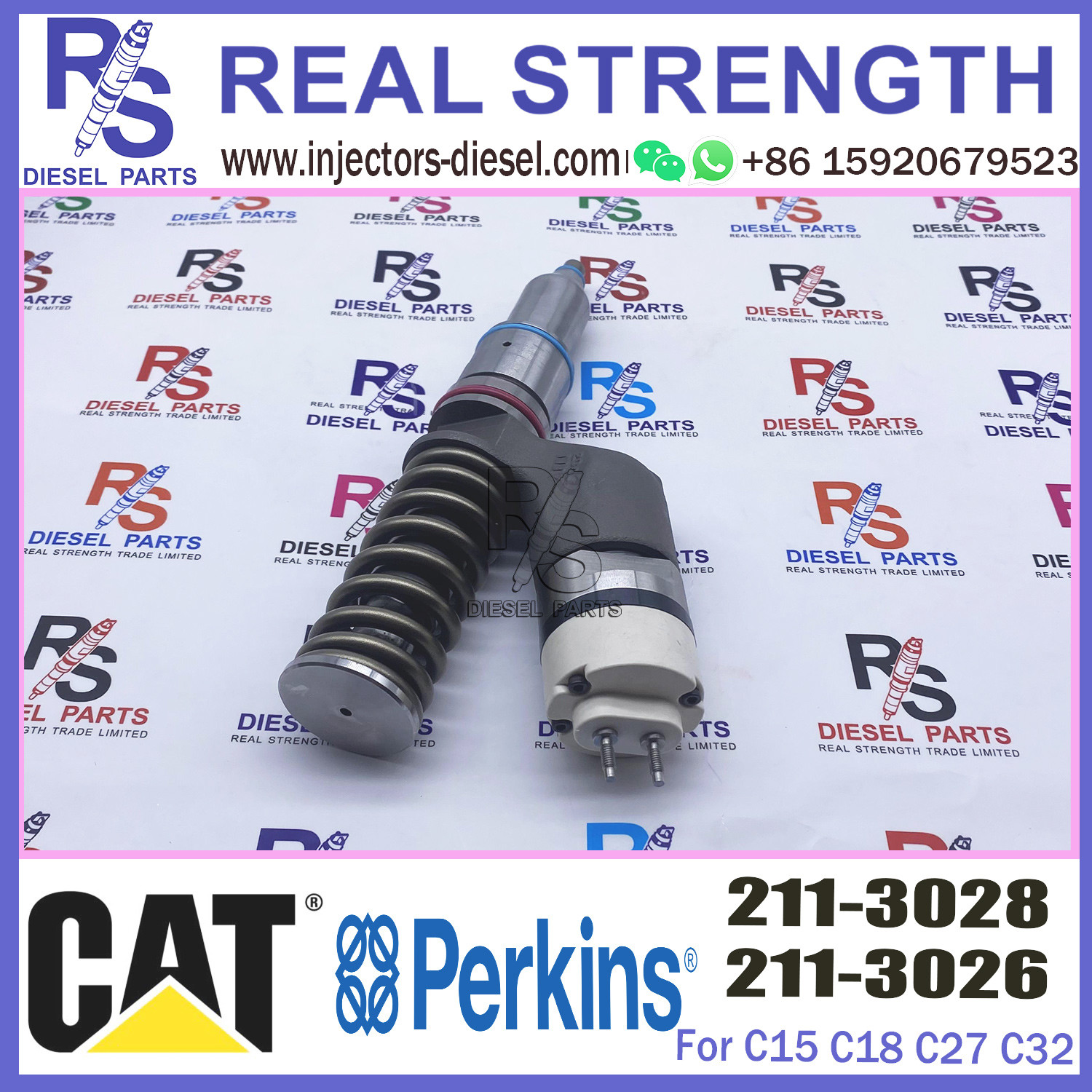 Diesel C15 Engine Injector 200-1117 253-0615 176-1144 191-3005 211-0565 211-3028 For Caterpillar Common Rail