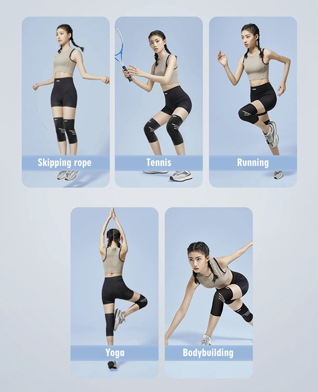 Customized Sports Protective Elastic Knee Compression Sleeve For Athletes