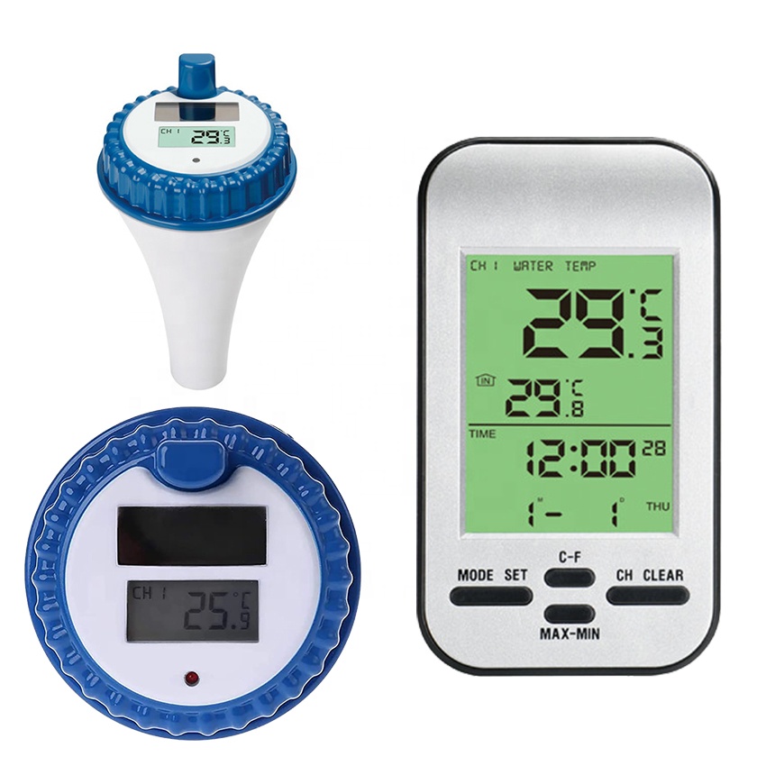 Supply Voltage Wireless Digital Water Thermometer For Swimming Pool Temperature 7-15v