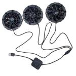 One cable connect 3fans Cooling Fan 5V Air Conditioning Cooler