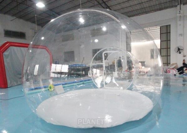 Cheap 0.8mm Transparent PVC Inflatable Bubble Dome Tent for sale