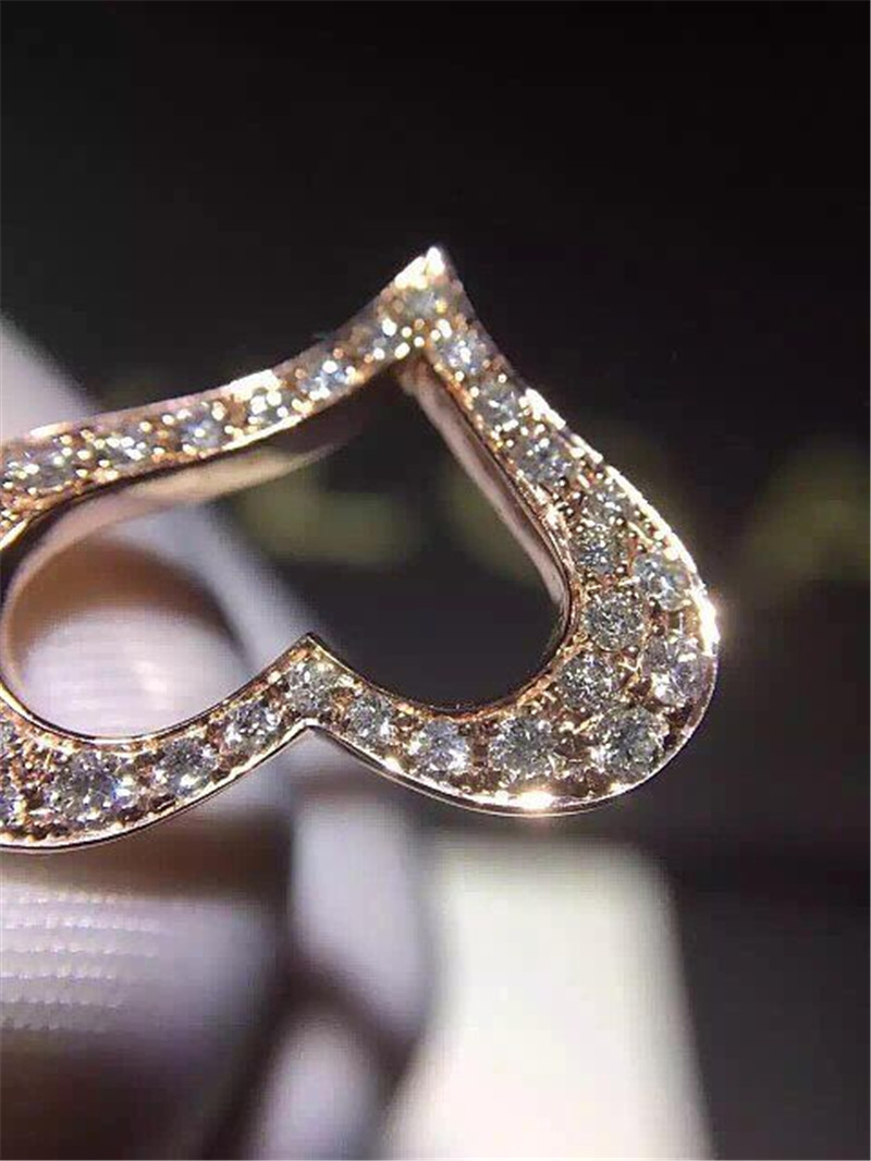 Factory 18k gold jewelry Necklace 18k gold white gold yellow gold rose gold diamond Necklace Necklace Length 42 cm