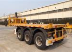 30T Capacity 2 Axles 20ft Dump Container Skeleton Semi Truck Trailer