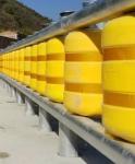 Highway Traffic Safety EVA Buckets Movable Road Guardrail 500mm