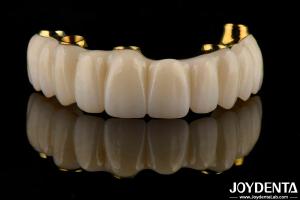 Quality Precision Dental Titanium Bar Hybrid Zirconia Bridge Customization High Biocompatibility wholesale