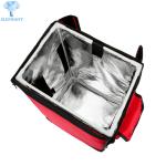 Red Blue Lightweight Insulated Food Delivery Bags Double Deck