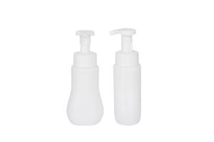 Quality 230ml HDPE Hair Shampoo Foam Pump Bottle Wave Shape Empty Packaging Bottle UKF13 wholesale