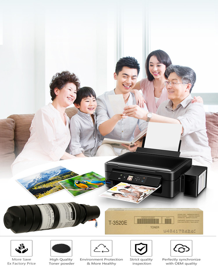 T 3520 Toshiba E-studio Toner Cartridges For Digital Copier 350 / 450 / 352 / 452