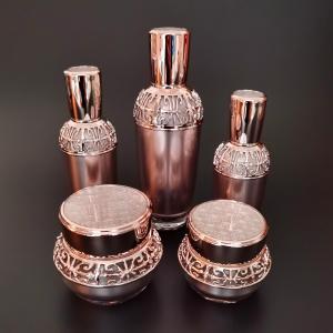 Quality Pink PMMA Acrylic Refillable Pump Bottle With Smooth Cap 100ml wholesale