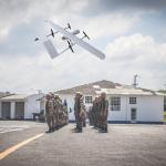 Tracking Camera Pod Military Fixed Wing Drone VTOL Long Range Military Drones