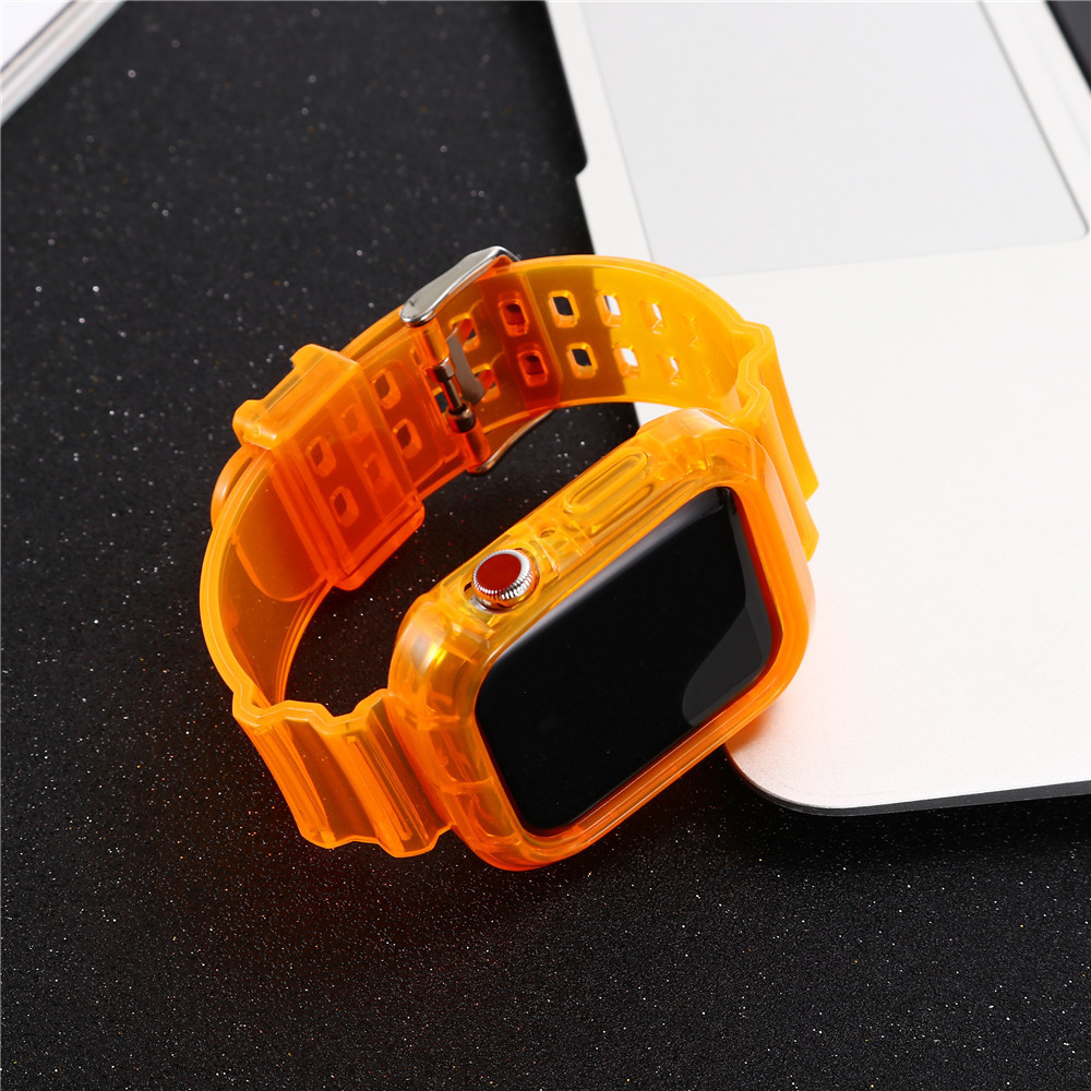 Light Weight Smart Watch Replacement Bands TPU Neon Color Anti Shock For Iwatch