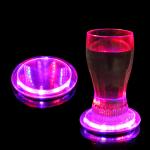 Tunnel Effect Push-Bottom Switch LED Coaster For Table Centerpieces, Weddings,