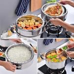 Commercial Cookware Multilayer Stainless Steel Steamer Pot Large Capacity