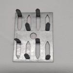 G300 Z275 Galvanised Steel Single Impaling Clips For Acoustic Panels